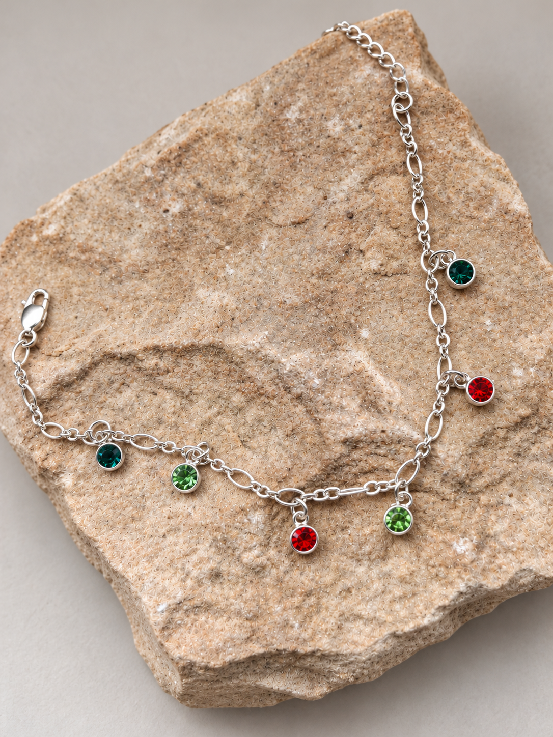 Family Birthstone Bracelet | Sterling Silver & Swarovski Crystals