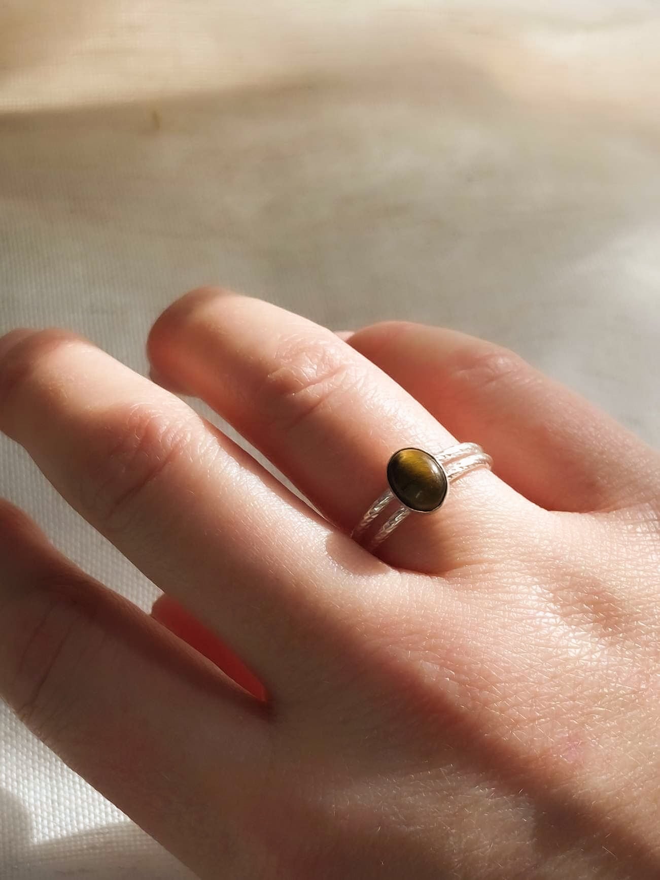 Tiger eye ring