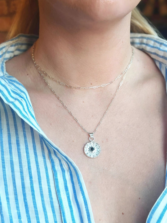 Double chain Aurora necklace