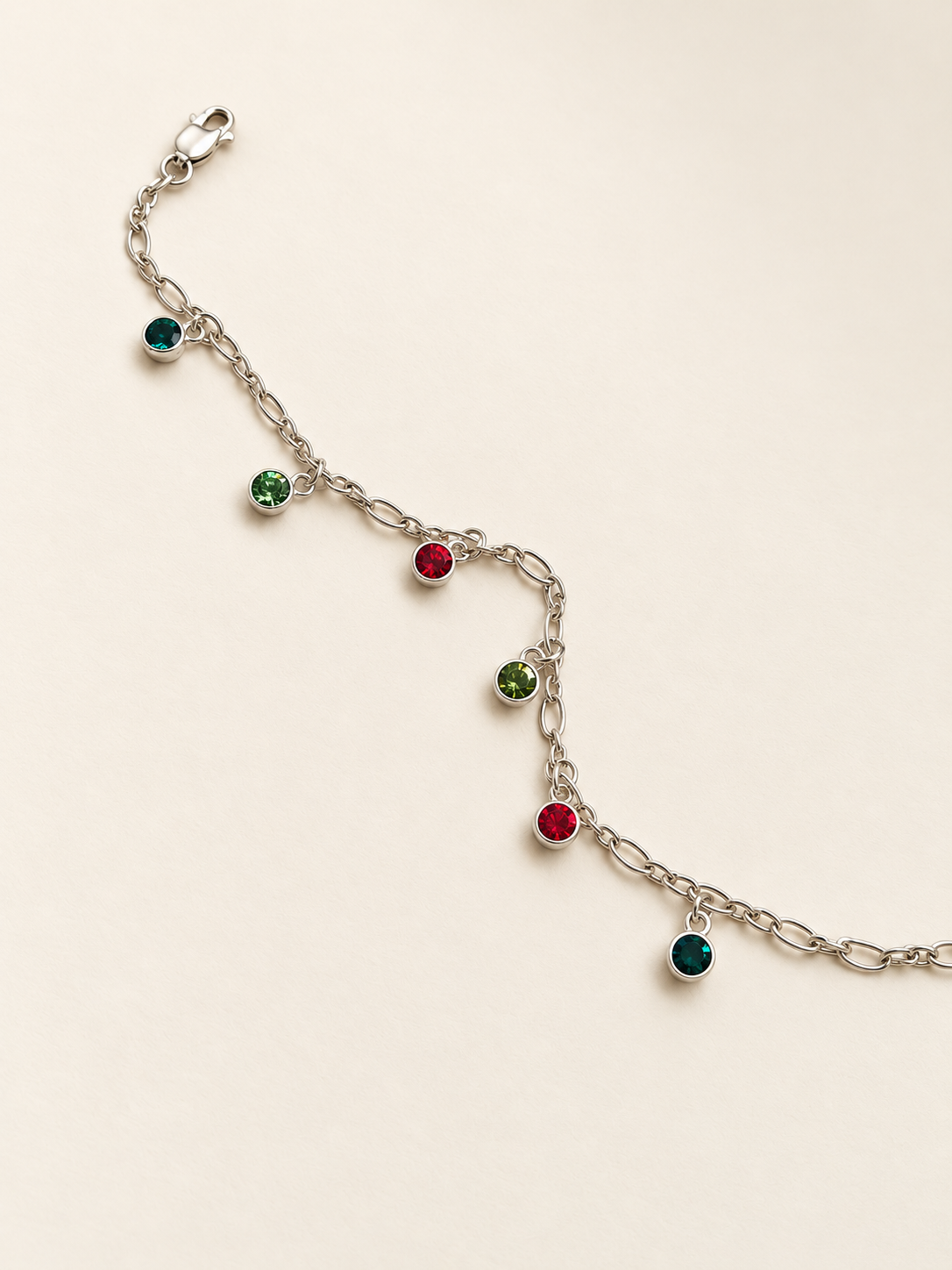 Family Birthstone Bracelet | Sterling Silver & Swarovski Crystals