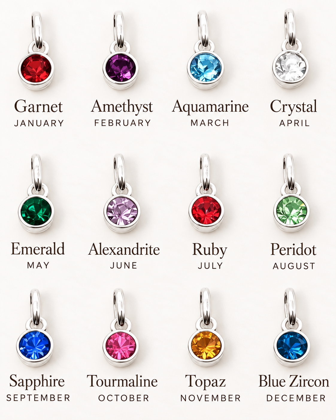 Family Birthstone Bracelet | Sterling Silver & Swarovski Crystals