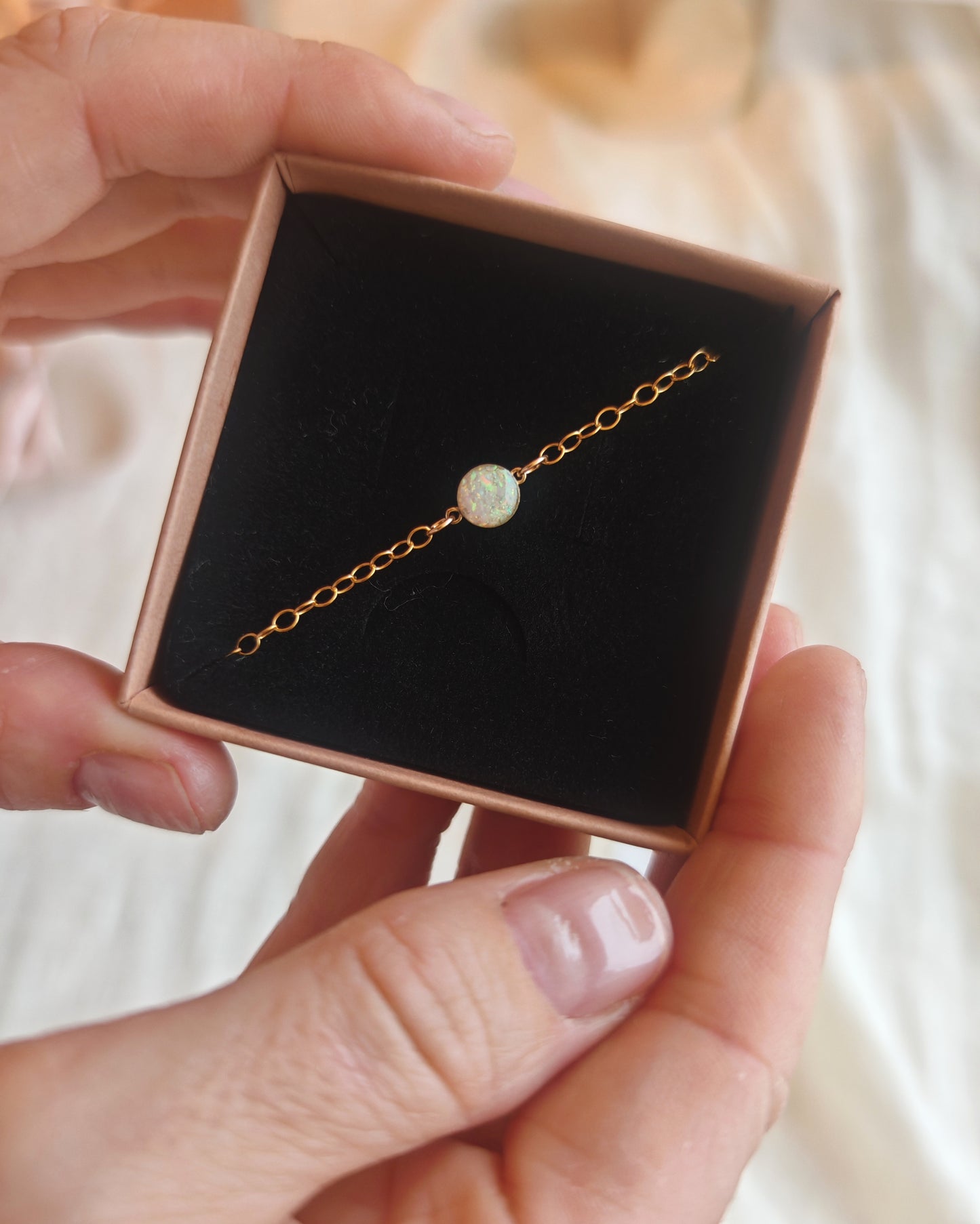 Crushed opal bracelets