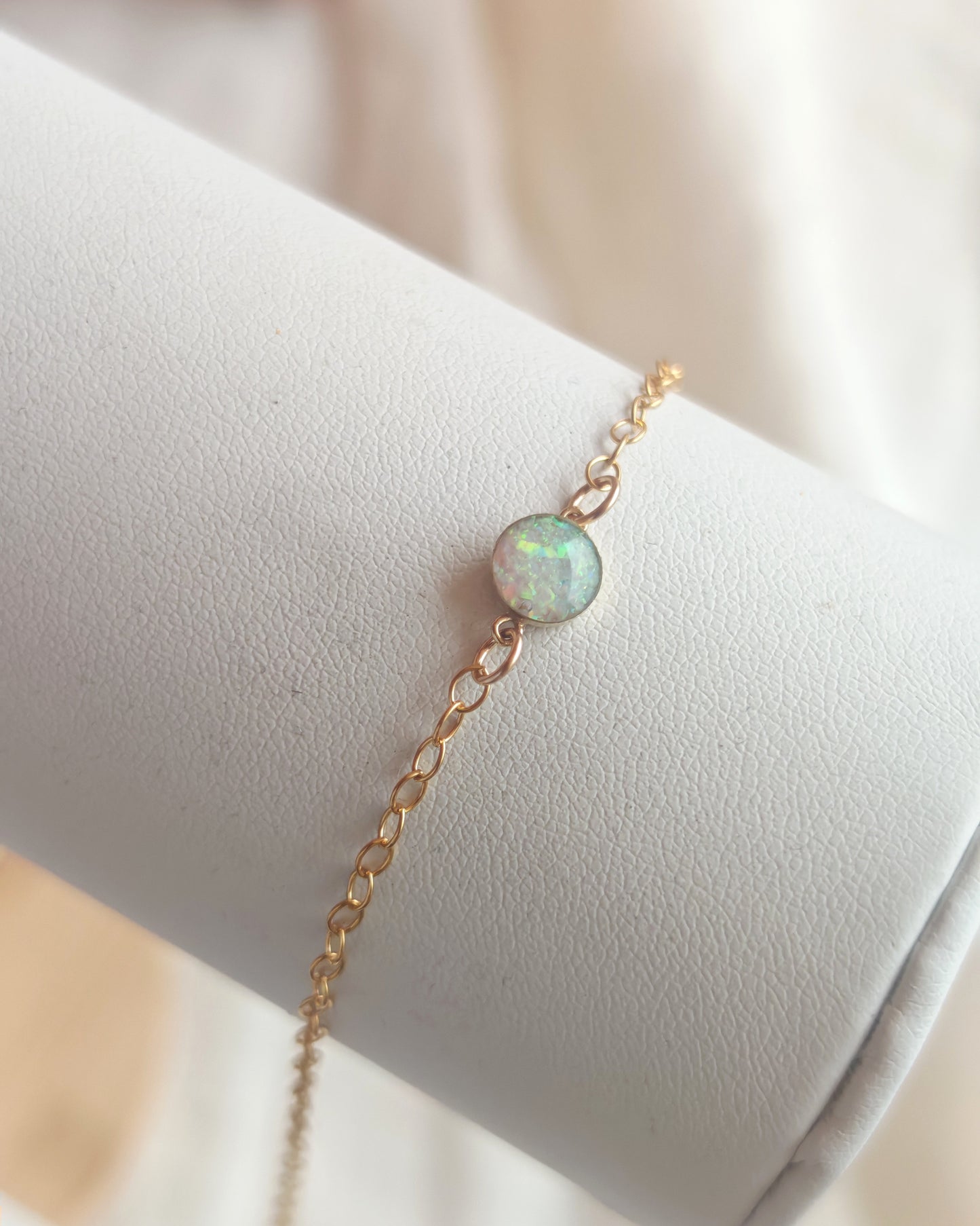 Crushed opal bracelets