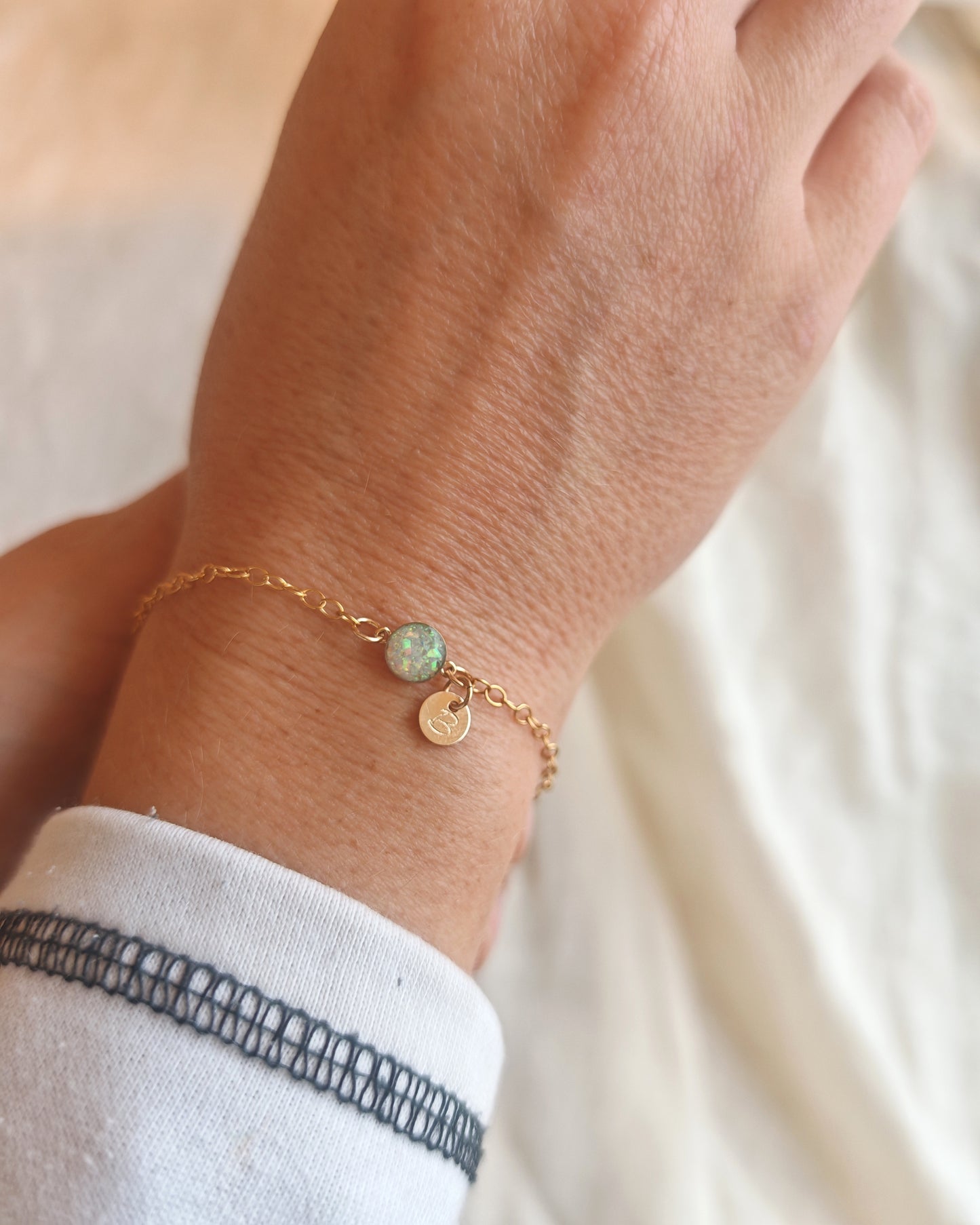 Crushed opal bracelets