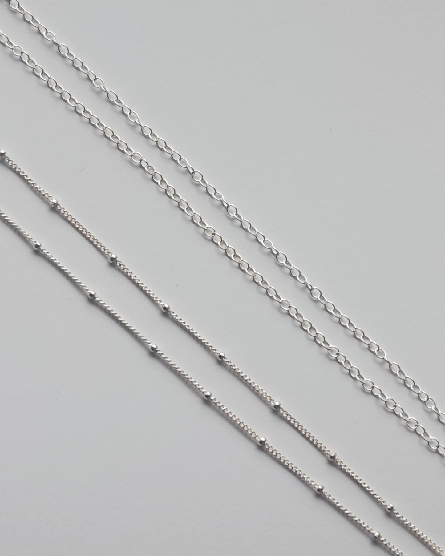 Recycled Silver Organic Necklace - Personalised