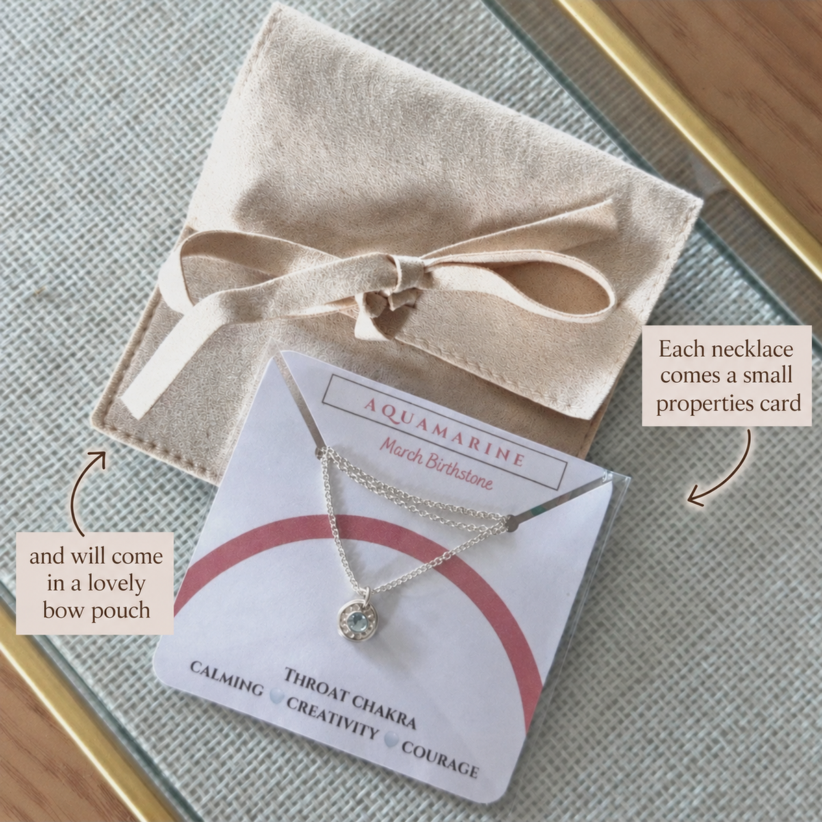 Tiny Flower Birthstone Necklace